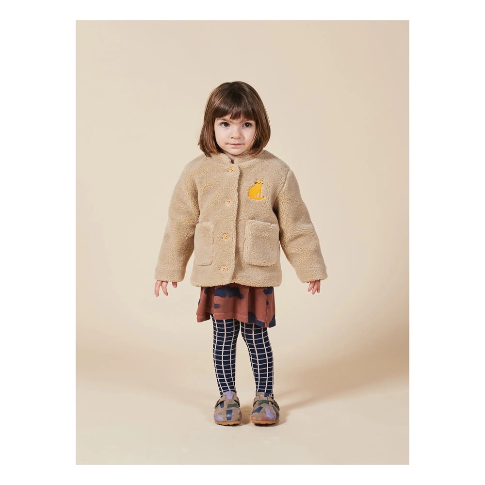 BOBO CHOSES Cat Faux Fur Coat 12-18months
